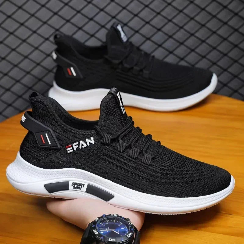 Spring White Casual Shoes Breathable Non-slip Walking Sneakers Men Shoes Outdoor 2024 Comfortable Fashion Lace Up Running Shoes