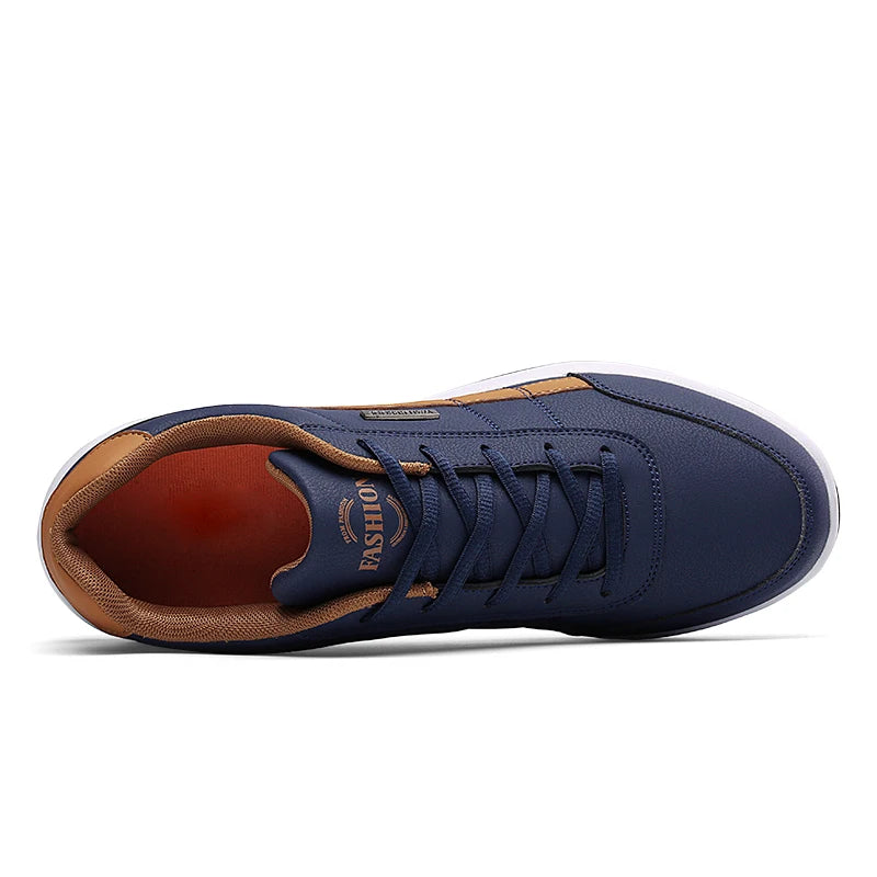 Men Shoes Leather Casual Sports Shoes Outdoor Comfortable Breathable Men Casual Sports Shoes Vulcanized Men Shoes Walking Shoes