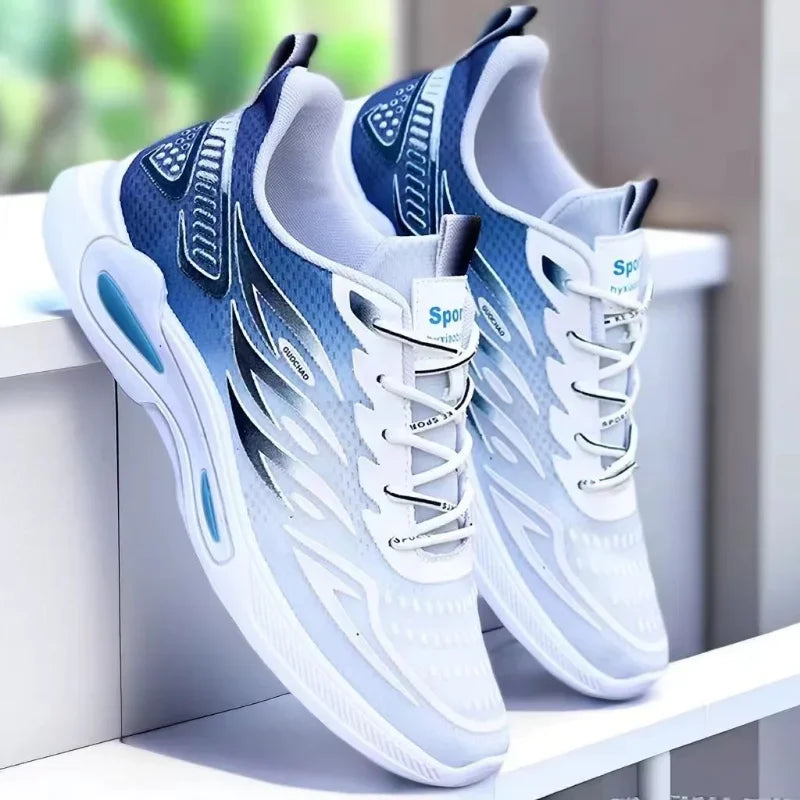 Men's Shoes 2025 New Fashion and Trendy Mesh Sports and Casual Shoes Student Soft Sole Comfortable Running Shoes