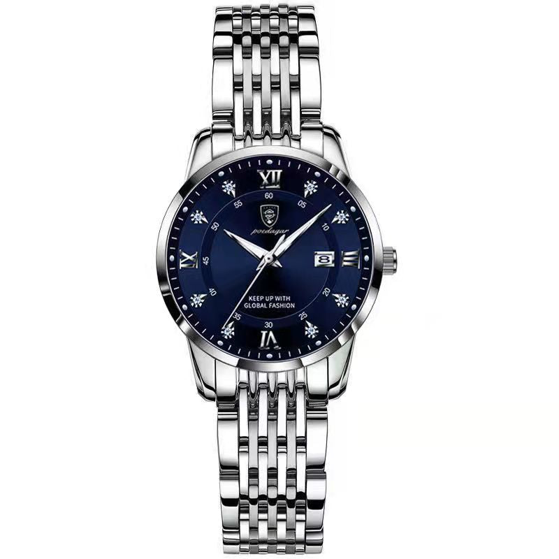 2025 POEDAGAR Women Watches Luxury Fashion Ladies Quartz Watch Waterproof Luminous Date Stainless Stain Wristwatch Girlfriend Gift