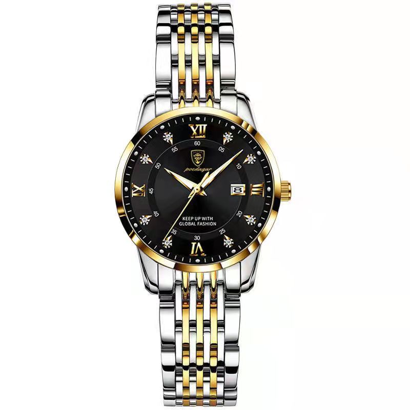2025 POEDAGAR Women Watches Luxury Fashion Ladies Quartz Watch Waterproof Luminous Date Stainless Stain Wristwatch Girlfriend Gift