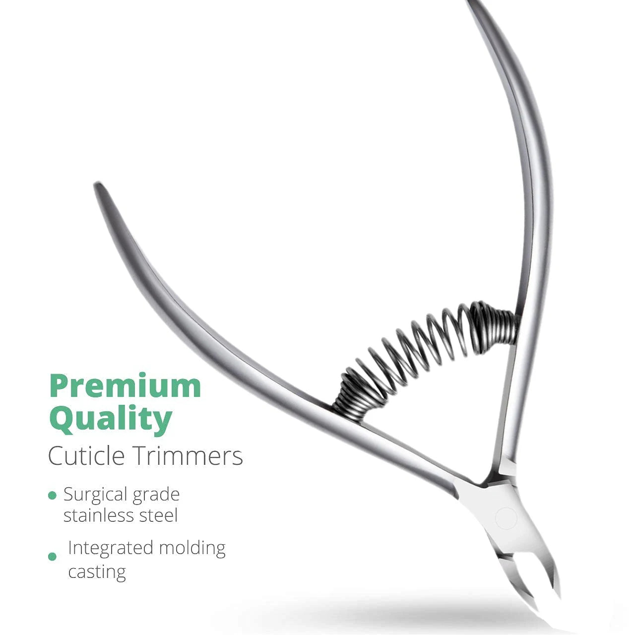 Stainless Steel Nail Clipper Set - Professional Manicure & Pedicure Kit with Cuticle Scissors, Nipper & Trimmer