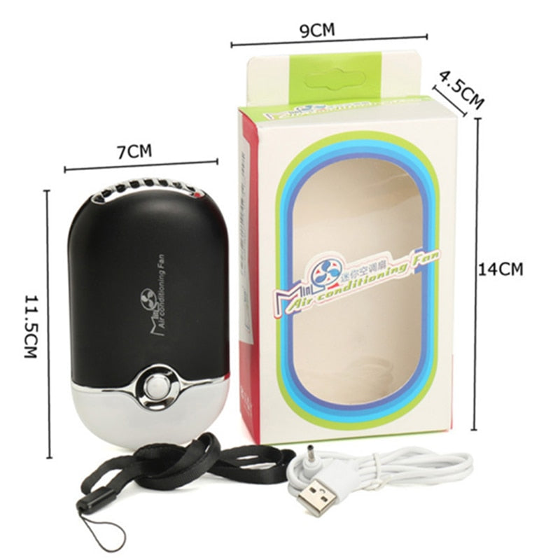 2025 New USB Mini Fan Air Conditioning Blower USB Charging Eyelash Hair Dryer Portable Nail Polish Quick Dry Pocket Cooling Fan
