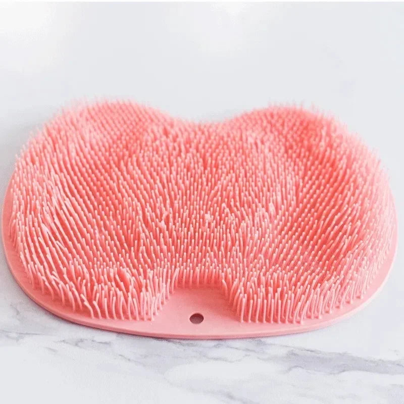 Silicone Bath Foot Scrubber with Massage Nodes – Exfoliating & Non-Slip Design