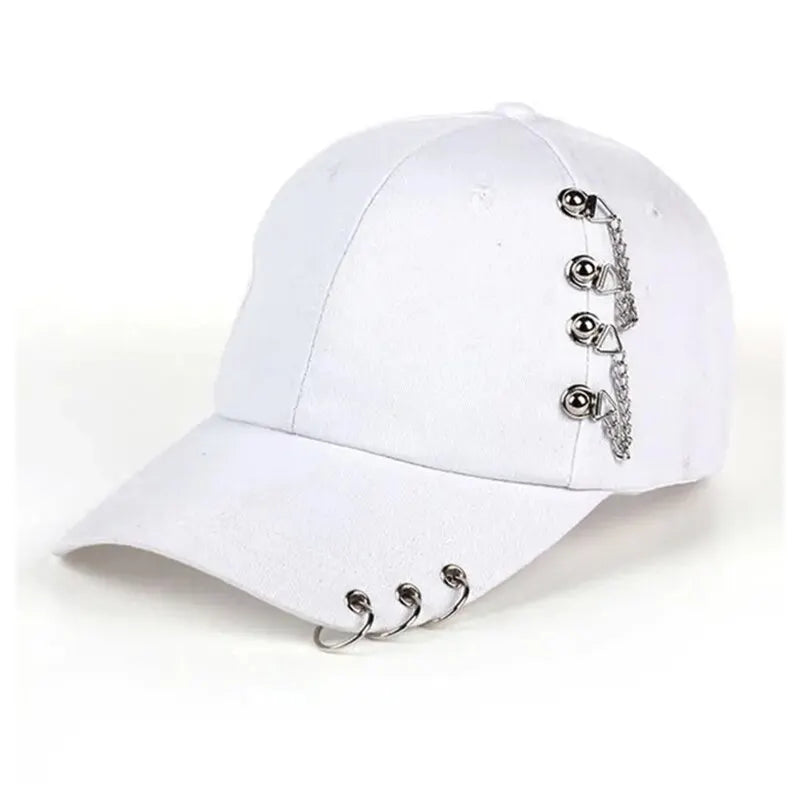 Unisex Side Iron Ring Baseball Caps Spring and Autumn Outdoor Adjustable Casual Hat Sunscreen Hat