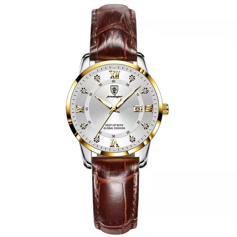 2025 POEDAGAR Women Watches Luxury Fashion Ladies Quartz Watch Waterproof Luminous Date Stainless Stain Wristwatch Girlfriend Gift