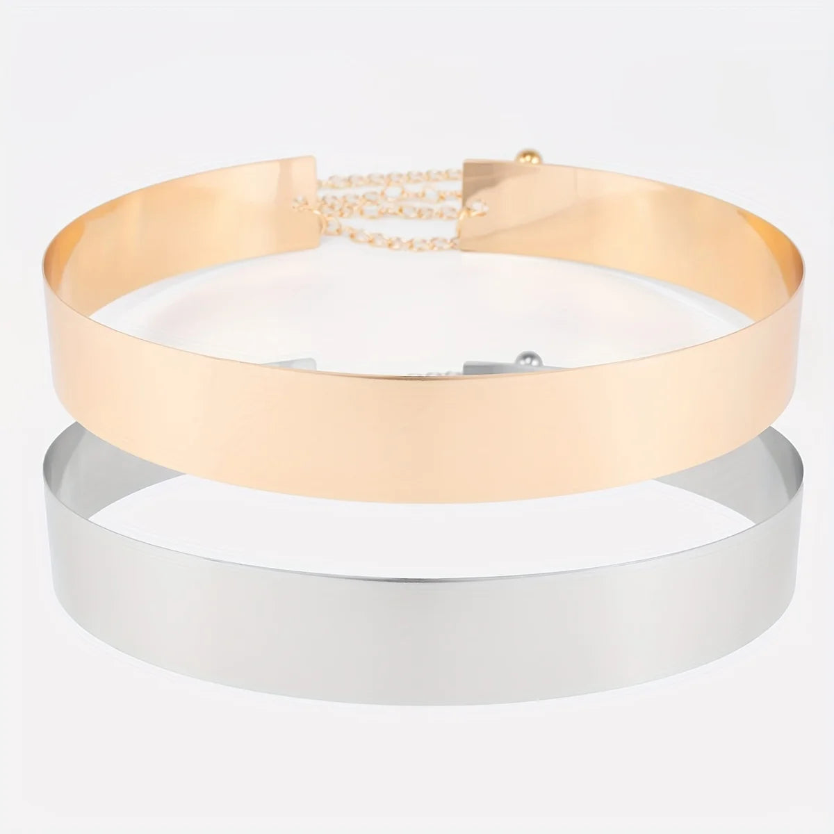 Classic Golden Metal Belt Trendy Adjustable Waist Chain Elegant Dress Girdle Body Jewelry For Women Daily Use