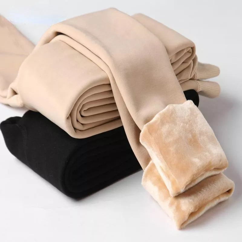 2025 Winter Leggings For Women Warm Leggins Solid Color Velvet Leggins High Waist Leggings Stretchy Leggings dropshipping