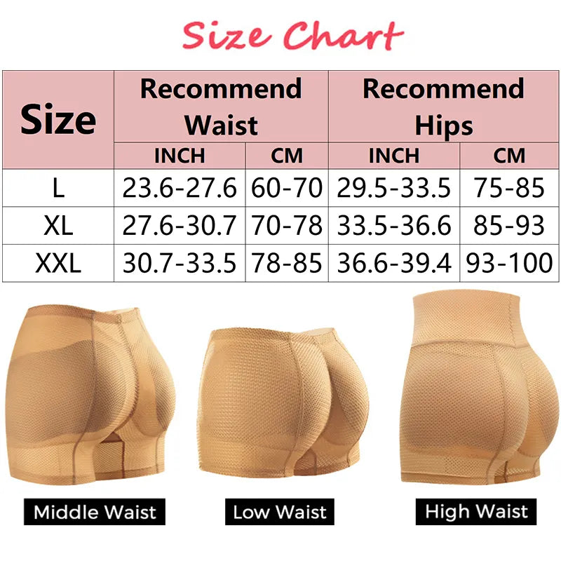 2025 Hip Enhancer Hip Butt Cushion Hips Cushion Padded Panties Control Panties Butt Lifting Lifter Buttock Mesh Little Hole