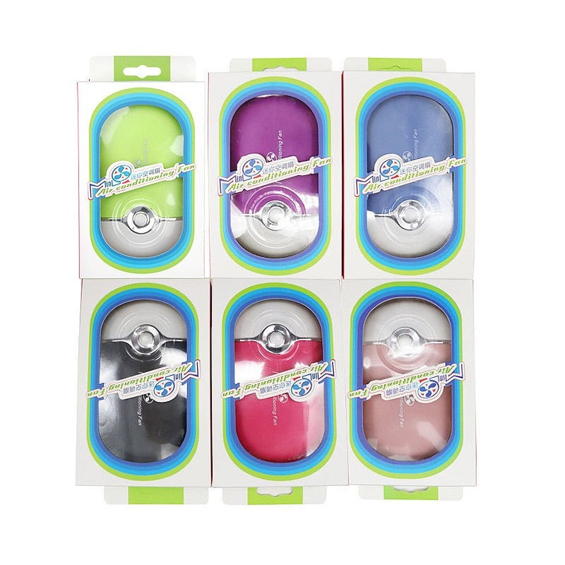 2025 New USB Mini Fan Air Conditioning Blower USB Charging Eyelash Hair Dryer Portable Nail Polish Quick Dry Pocket Cooling Fan