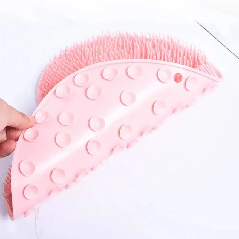 Silicone Bath Foot Scrubber with Massage Nodes – Exfoliating & Non-Slip Design