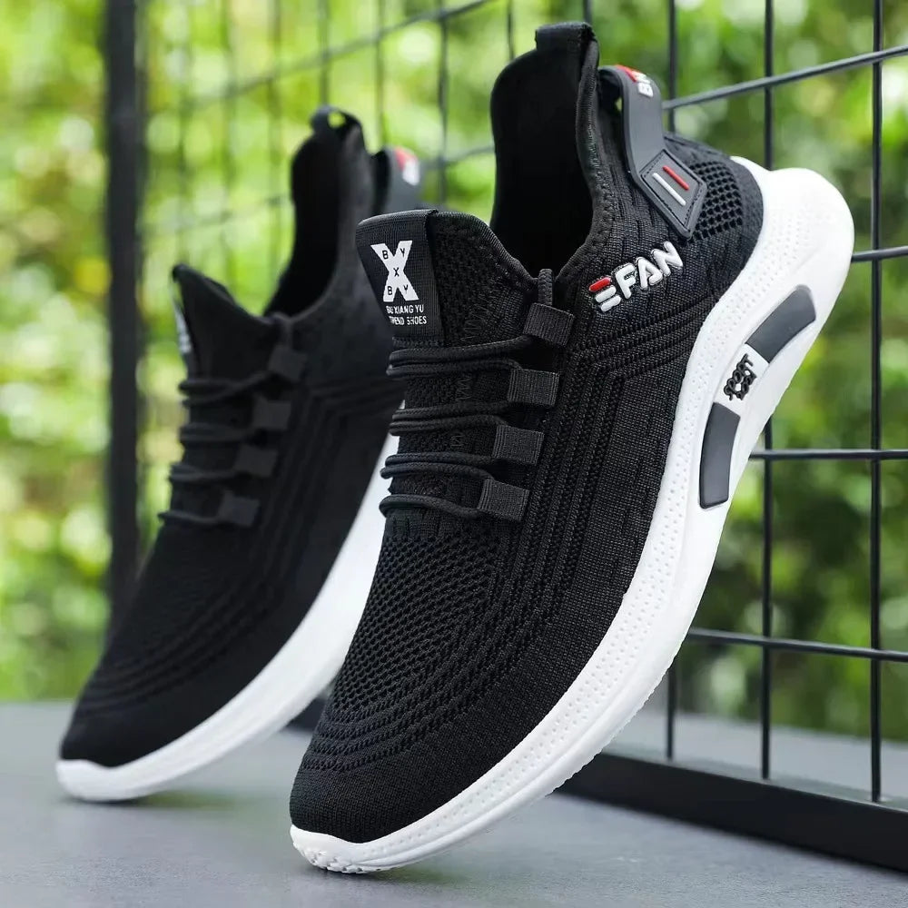 Spring White Casual Shoes Breathable Non-slip Walking Sneakers Men Shoes Outdoor 2024 Comfortable Fashion Lace Up Running Shoes