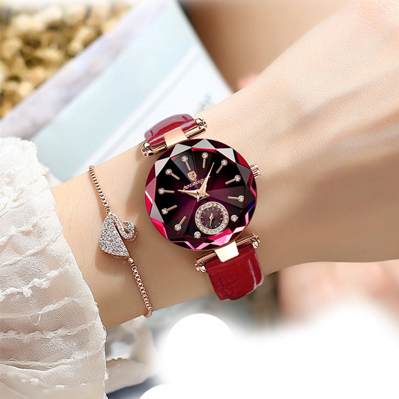 2025 POEDAGAR Diamond Dial Watch