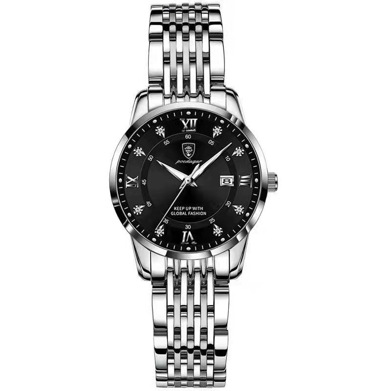 2025 POEDAGAR Women Watches Luxury Fashion Ladies Quartz Watch Waterproof Luminous Date Stainless Stain Wristwatch Girlfriend Gift
