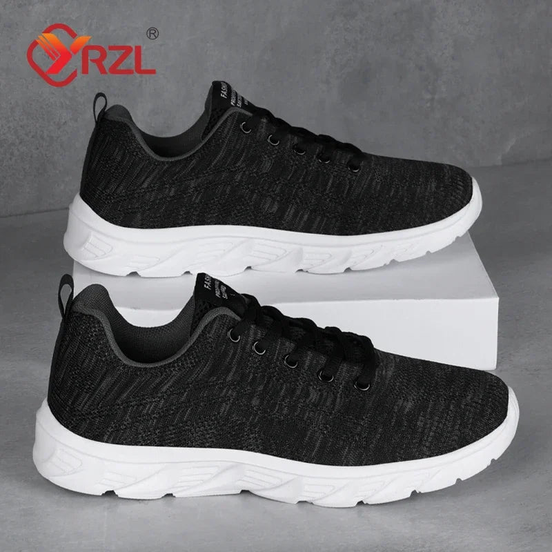 YRZL Running Shoes Men Sneakers Fashion Lightweight Trainers Breathable Walking Shoes Comfortable Athletic Sport Shoes for Men