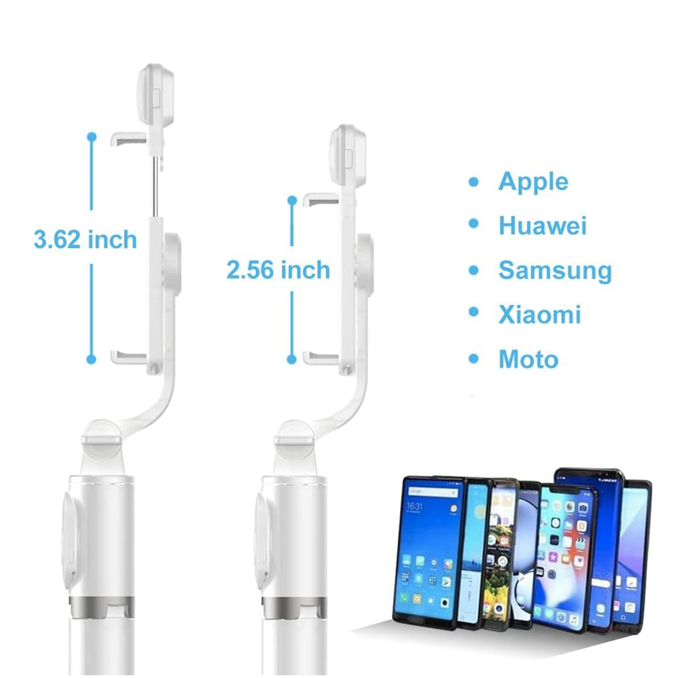 2025 Lighted Wireless Bluetooth Selfie Stick Foldable Portable Tripod with Fill Light Shutter Remote Control for Android iPhone Phone