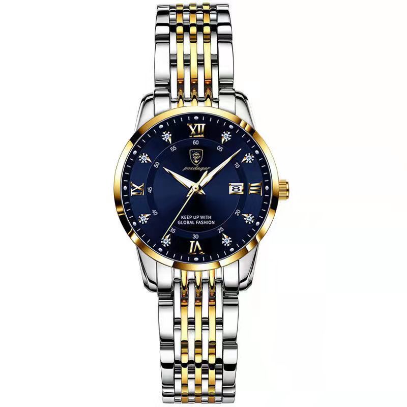 2025 POEDAGAR Women Watches Luxury Fashion Ladies Quartz Watch Waterproof Luminous Date Stainless Stain Wristwatch Girlfriend Gift
