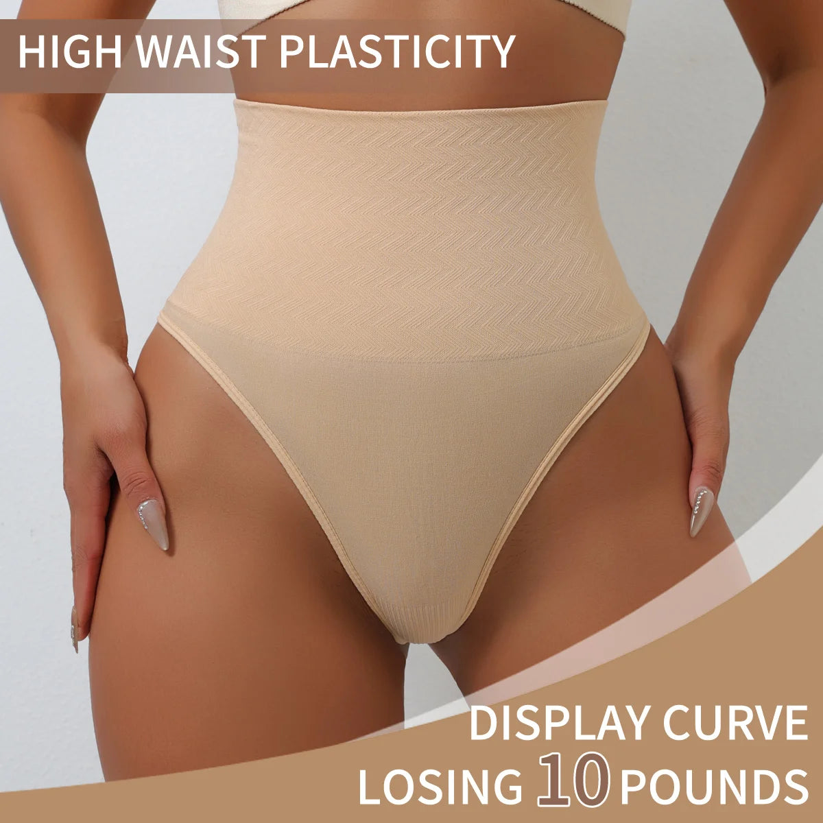 UBAU 2025 High Waist Thongs Seamless Women Panties G-String Lingerie Tummy Control Shaping Girdle Shaper Underwear
