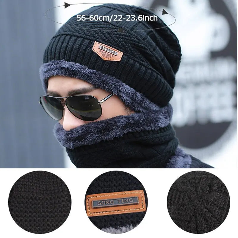 2025 Winter Hat Skullies Beanies Hats Beanies For Men Women Wool Scarf Caps Balaclava Mask Gorras Bonnet Knitted Hat