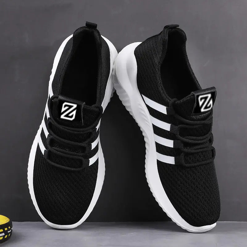 Lightweight Men's Running Shoes Outdoor Breathable Men Sports Shoes Anti-slip Male Sneakers Fashion Flexible Tennis Lace-up 3744