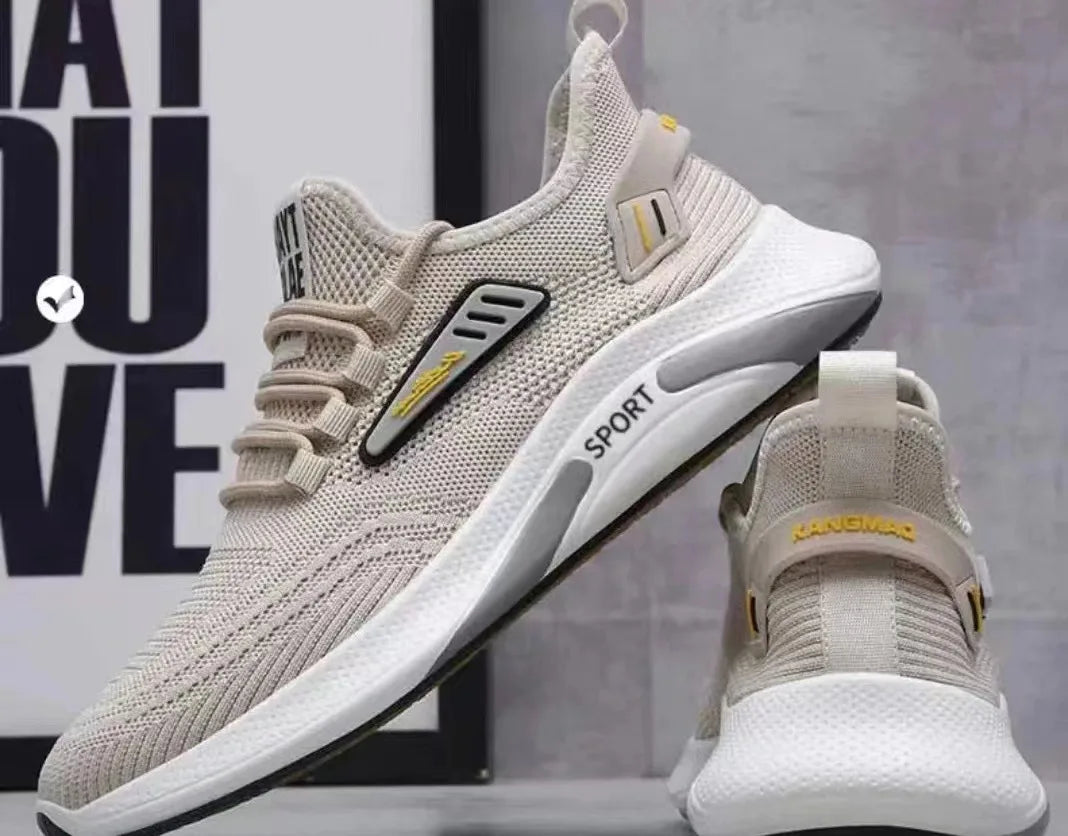 2025 Spring and Autumn Breathable Korean Version of Trendy Canvas Shoes Casual Cloth Shoes Non-slip Running Sports Men's Shoes
