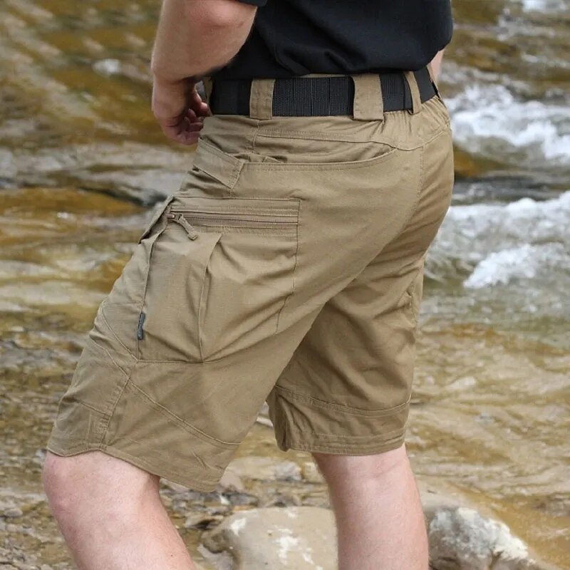 2025 Men Urban Military Tactical Shorts Outdoor Waterproof Wear Resistant Cargo Shorts Quick Dry Multi pocket Plus Size Hiking Pants