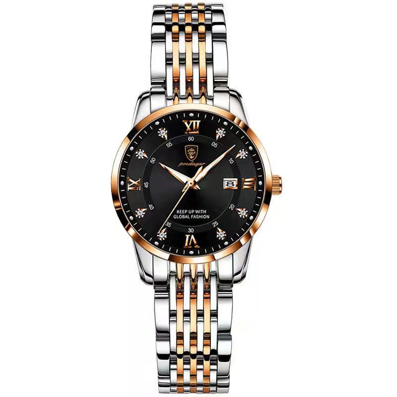 2025 POEDAGAR Women Watches Luxury Fashion Ladies Quartz Watch Waterproof Luminous Date Stainless Stain Wristwatch Girlfriend Gift