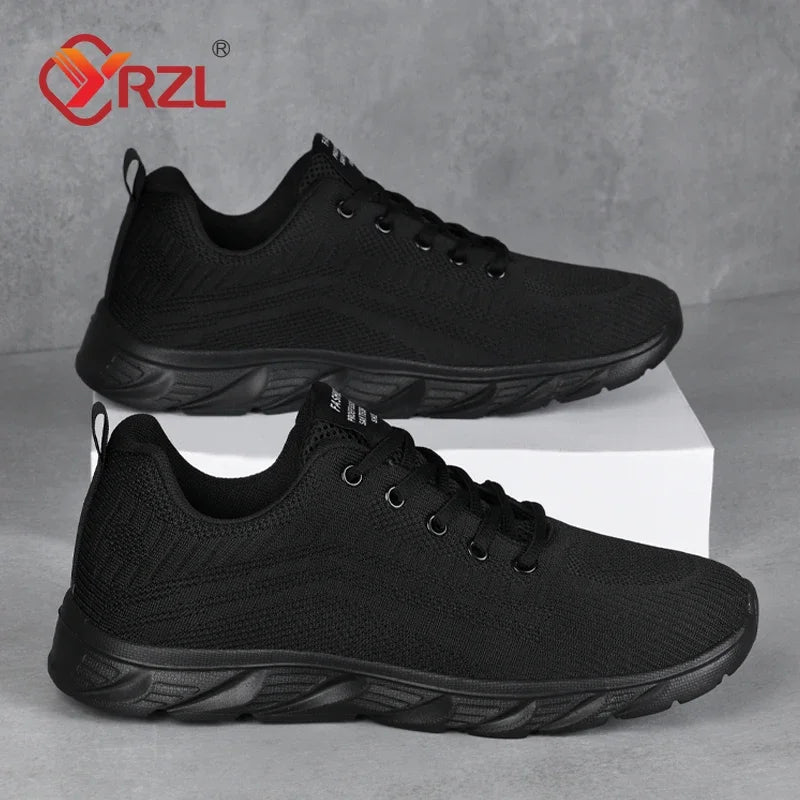 YRZL Running Shoes Men Sneakers Fashion Lightweight Trainers Breathable Walking Shoes Comfortable Athletic Sport Shoes for Men