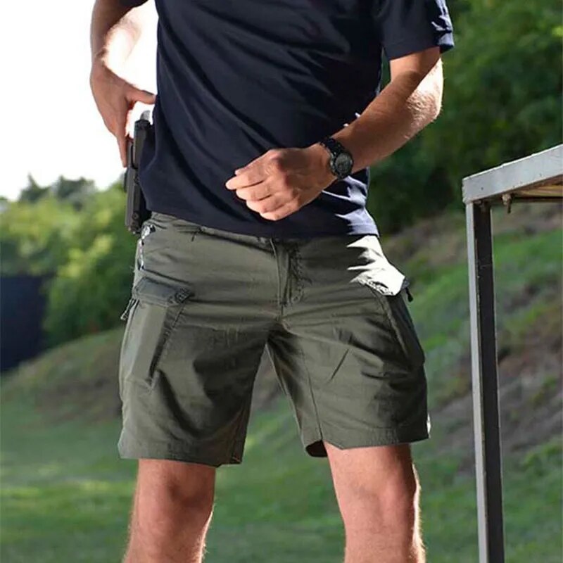 2025 Men Urban Military Tactical Shorts Outdoor Waterproof Wear Resistant Cargo Shorts Quick Dry Multi pocket Plus Size Hiking Pants