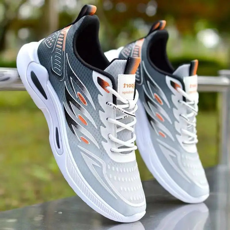 Men's Shoes 2025 New Fashion and Trendy Mesh Sports and Casual Shoes Student Soft Sole Comfortable Running Shoes