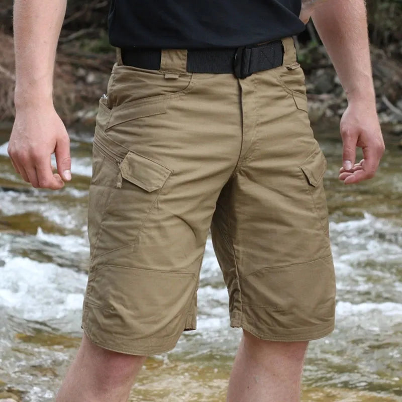 2025 Men Urban Military Tactical Shorts Outdoor Waterproof Wear Resistant Cargo Shorts Quick Dry Multi pocket Plus Size Hiking Pants