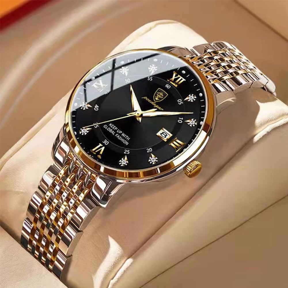 2025 POEDAGAR Women Watches Luxury Fashion Ladies Quartz Watch Waterproof Luminous Date Stainless Stain Wristwatch Girlfriend Gift