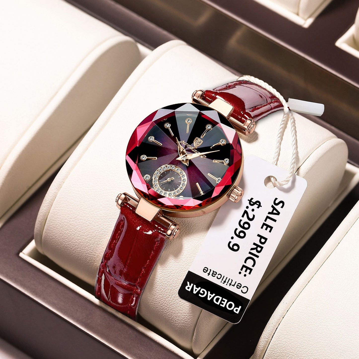 2025 POEDAGAR Diamond Dial Watch