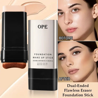 2-in-1 Foundation Stick - All-in-one coverage, waterproof and long-lasting, natural finish, suitable for all skin tones.