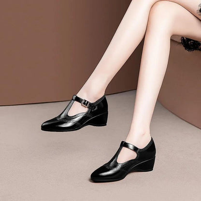 Women Classic High Quality Leather Office Shoes