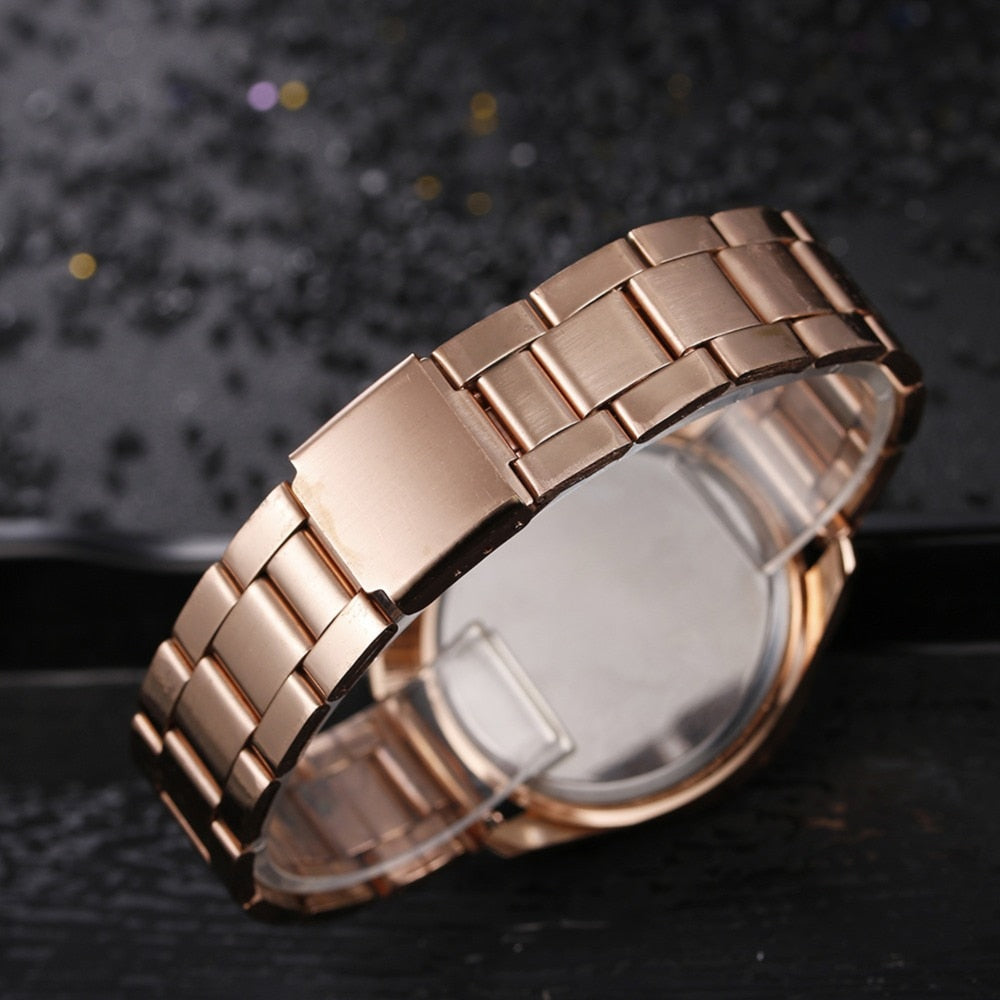 2023 Women&#39;s Watches Luxury Brand Fashion Rhinestone Stainless Steel Quartz Ladies Wristwatches Reloj Mujer Best Selling Montre