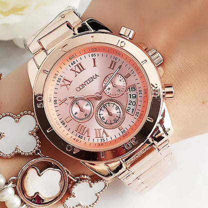 2023 Women Watches Geneva Famous Luxury Brand Fashion Gold Watches For Ladies Casual Female Quartz Watch Women&#39;s Wristwatches