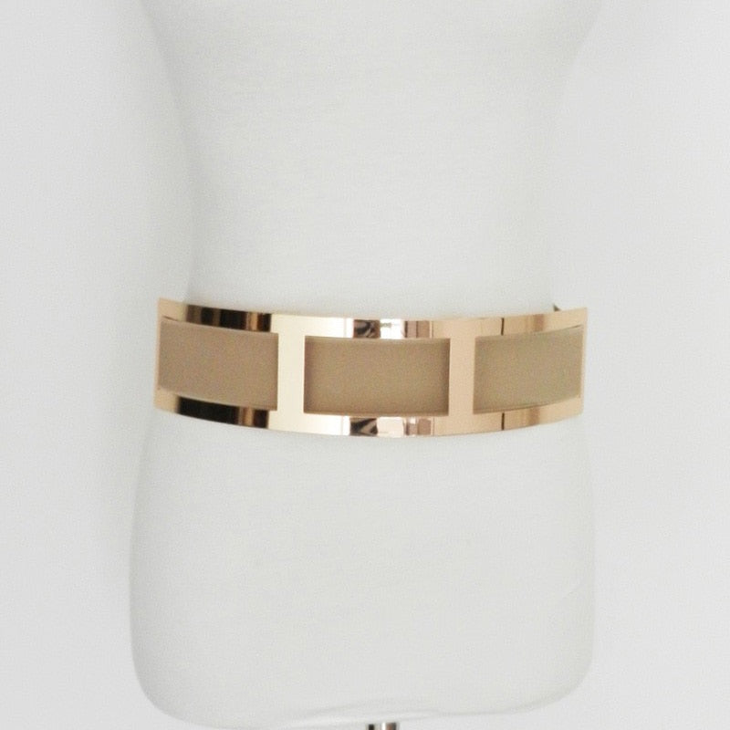 Women wide stretchy belt