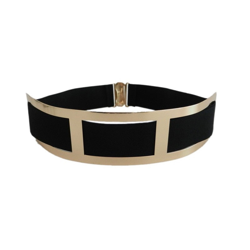 Women wide stretchy belt