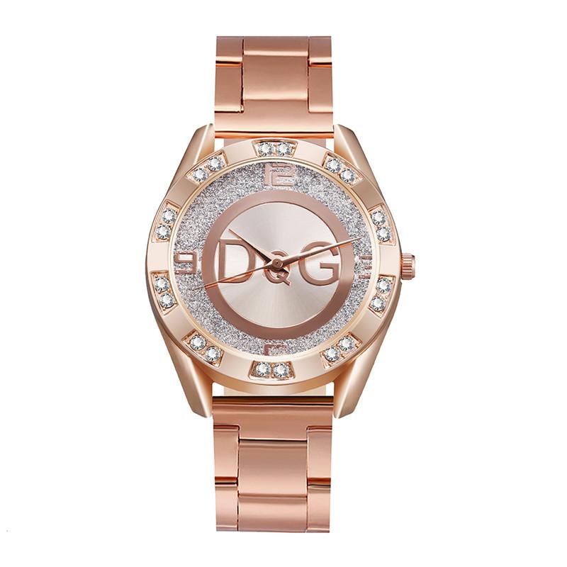 2023 Women&#39;s Watches Luxury Brand Fashion Rhinestone Stainless Steel Quartz Ladies Wristwatches Reloj Mujer Best Selling Montre