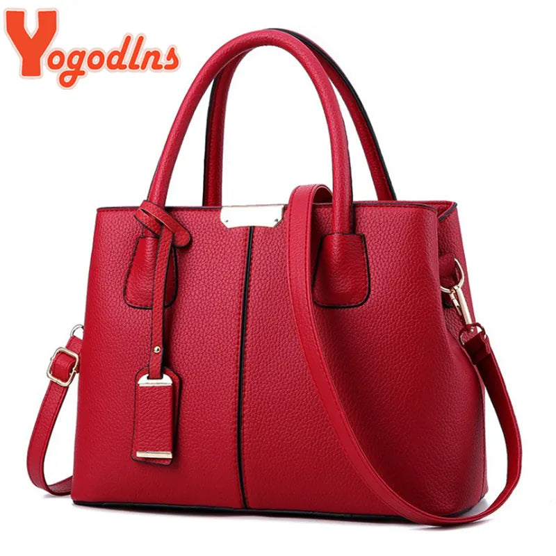 Yogodlns Famous Designer Brand Bags Women Leather Handbags New  Luxury Ladies Hand Bags Purse Fashion Shoulder Bags