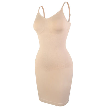 Suspender Dress Shaper Women New Slim Fit Dress Sexy Tummy Control Full Slips Breathable Body Shaper Slim S-3XL Plus Size