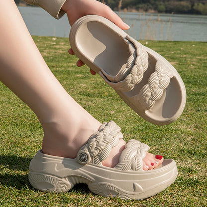5cm Summer Fashion Sandals Women Beach Platform Slippers Thick Bottom Anti-Skid Lightweight Female Slip-on Shoes Sandalias