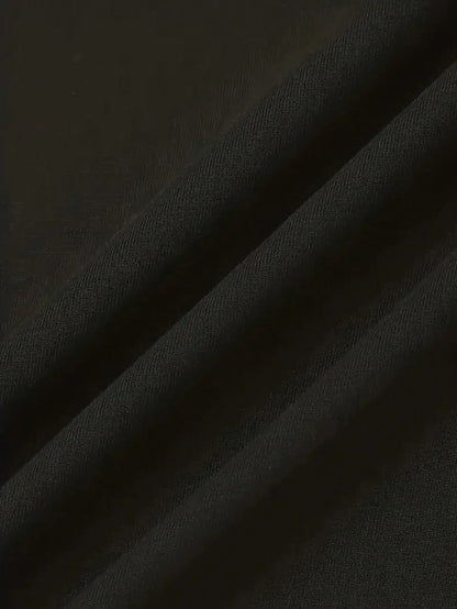 2026 Women's Casual Elegant Style Sun Moon Pattern Solid Color Round Neck Short Sleeve Women's Sexy Dress Short Skirt