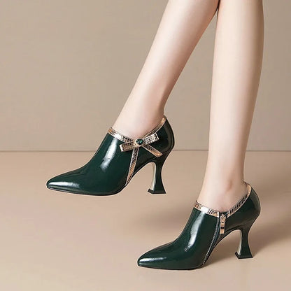 Women Side Zipper Short Ankle Boots