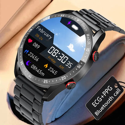 2023 New Bluetooth Call Smart Watch Men Waterproof Sport Fitness Tracker Weather Display Man Smartwatch For Xiaomi Huawei Phone