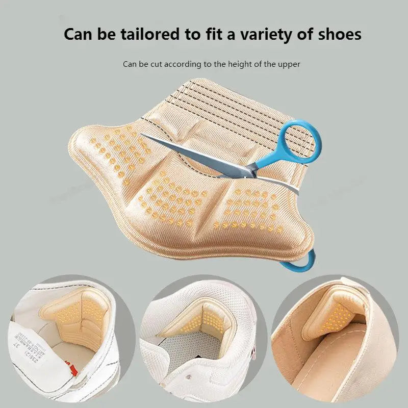 Heel Stickers Heel Protectors Sneaker Shrinking Size Insoles Anti-wear Feet Shoe Pads Adjust Size High Heel Cushion Inserts