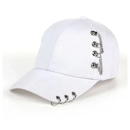 Unisex Side Iron Ring Baseball Caps Spring and Autumn Outdoor Adjustable Casual Hat Sunscreen Hat