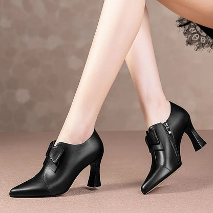 Women Side Zipper Short Ankle Boots