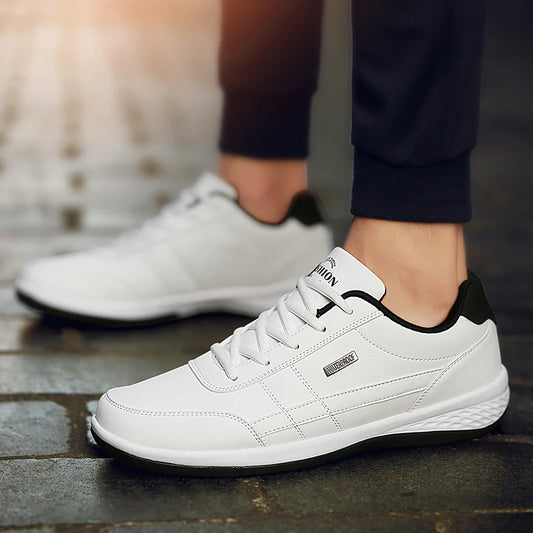 Men Shoes Leather Casual Sports Shoes Outdoor Comfortable Breathable Men Casual Sports Shoes Vulcanized Men Shoes Walking Shoes